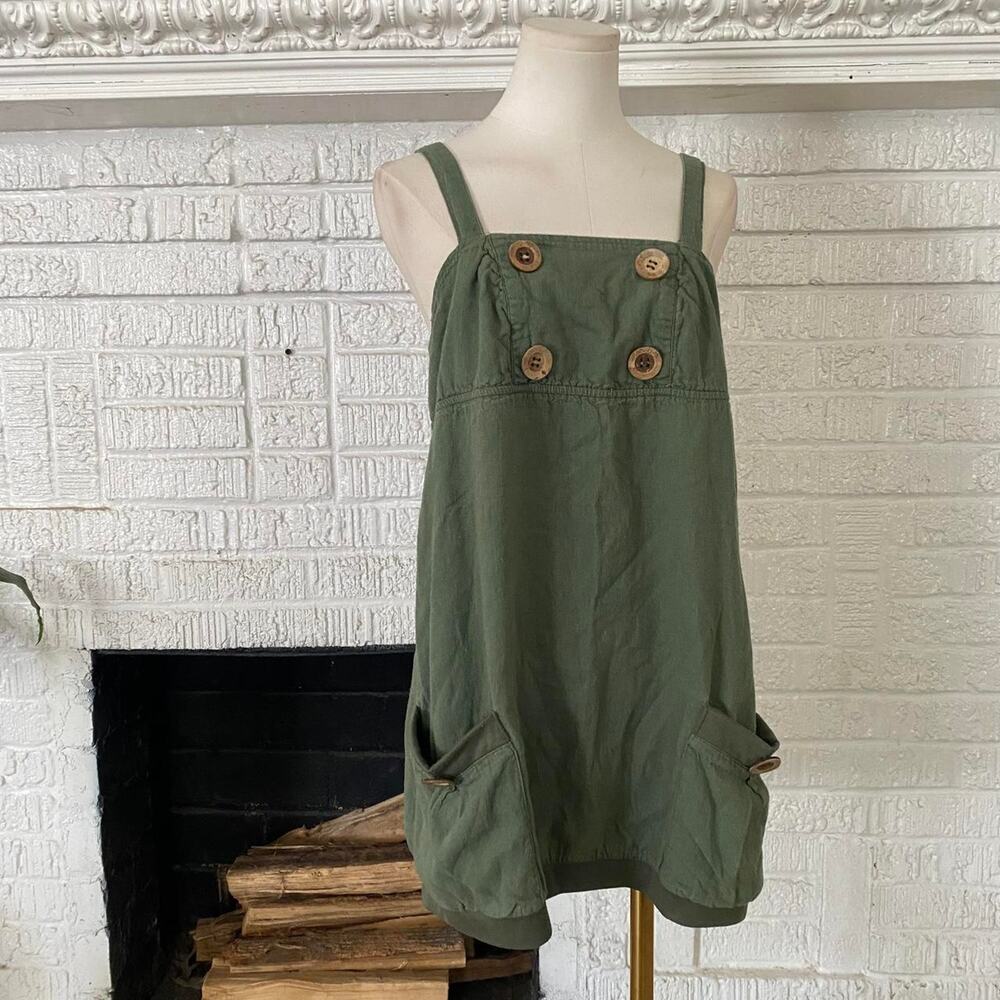 Vintage y2k green babydoll dress
